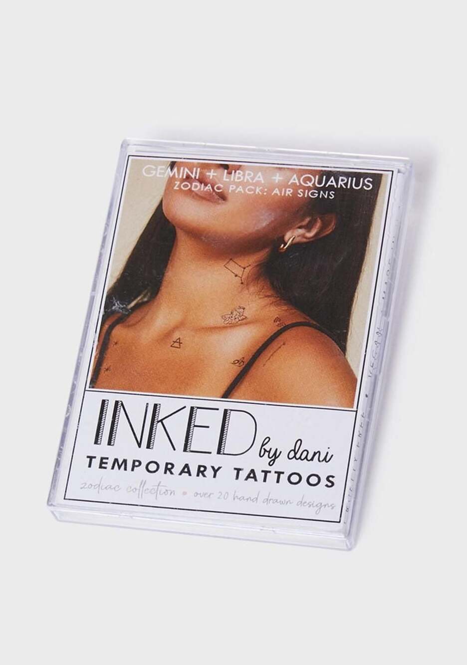 INKED by Dani Zodiac Collection Temporary Tattoos - Air Signs (Gemini, Libra, Aq